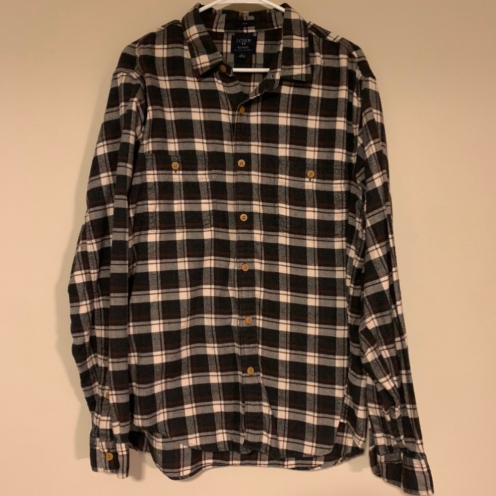J Crew Flannel Button Down